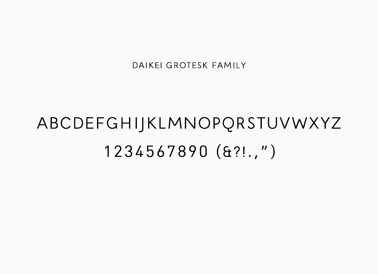 DAIKEI MILLS typeface