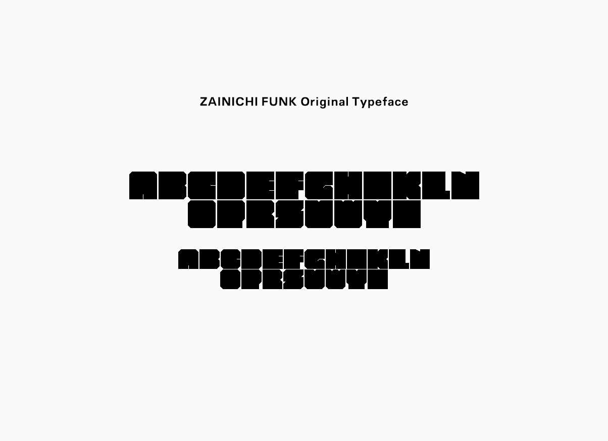 zainichifunk typeface